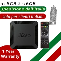 x96q android 10 0 tv box 1g 8g 2g 16g electronic m3u media decoder hot sell for italy smart set top box ship from italy