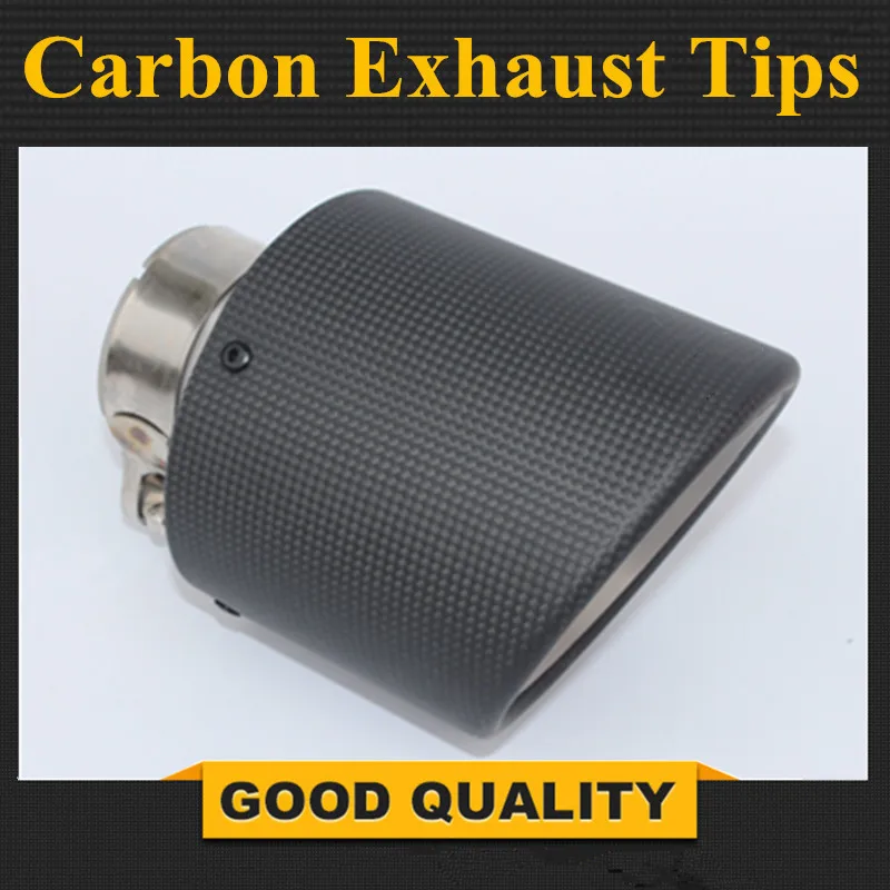 Новейший стиль нержавеющая сталь + углеродное волокно универсальная выхлопная