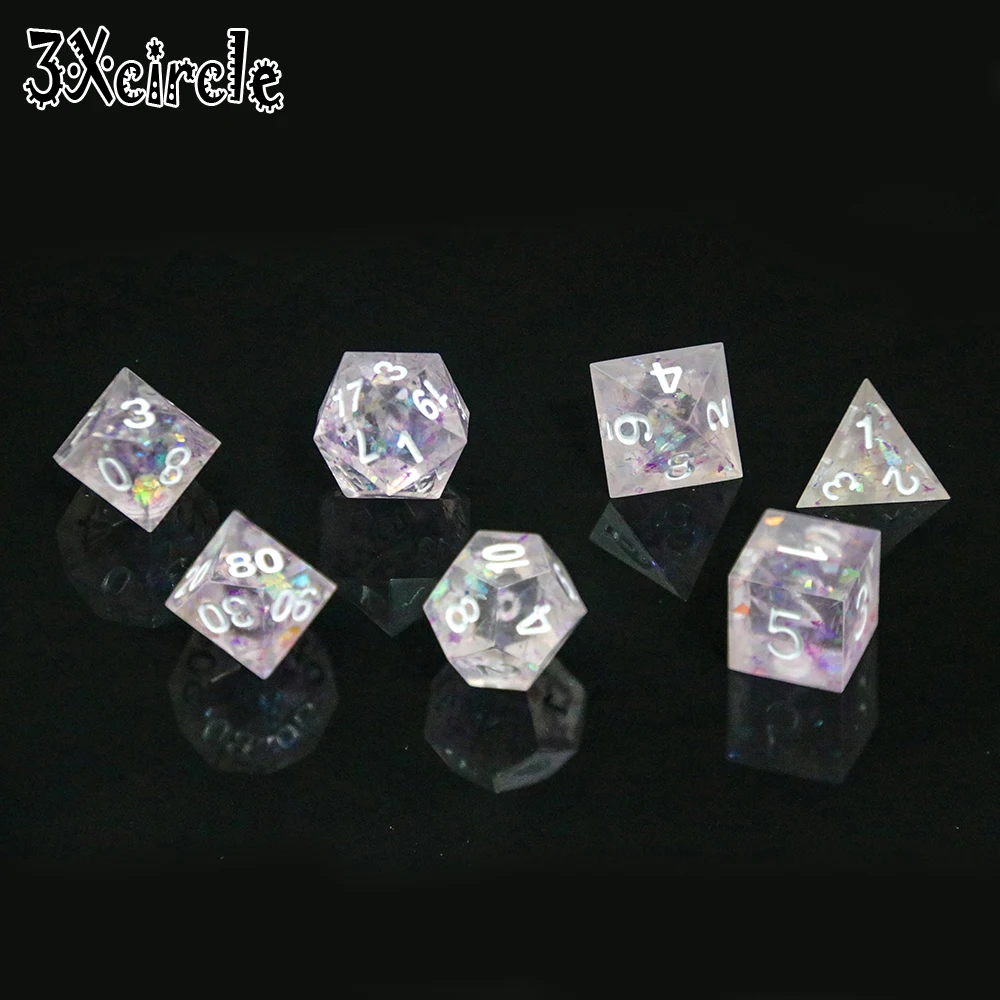 Высшее качество ручная работа красочные острые края и красивые игральные кости