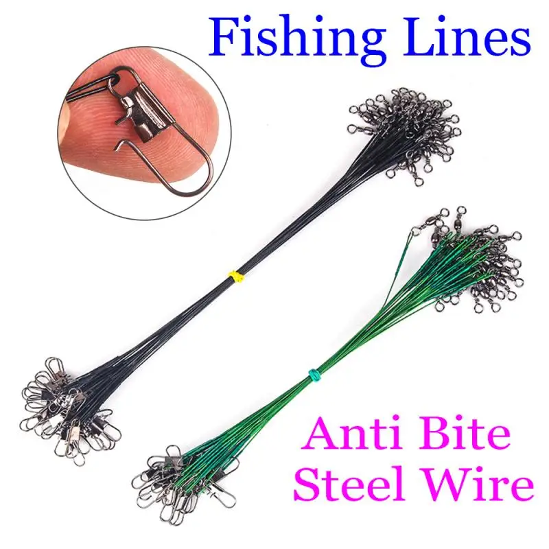 Оптовая продажа стальная рыболовная леска поводок со свинцовым сердечником