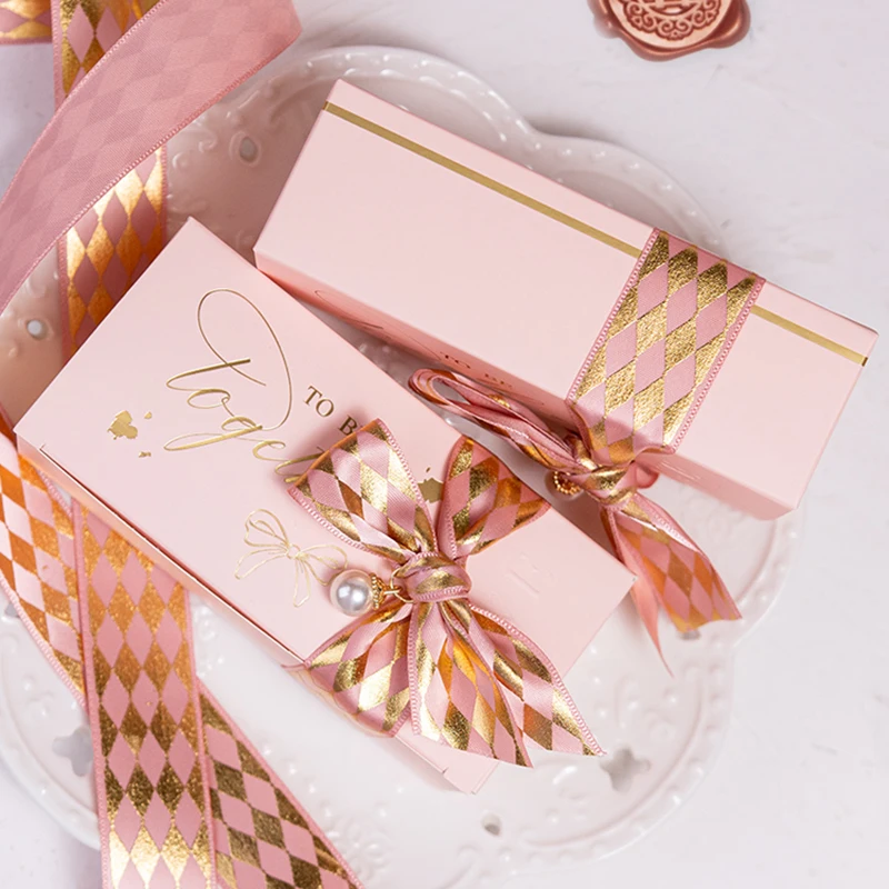 

20Pcs Wedding Favors Gift Box Souvenirs Gift Box with Ribbon Christening Baby Shower Birthday Party Supplies Event Party Supply