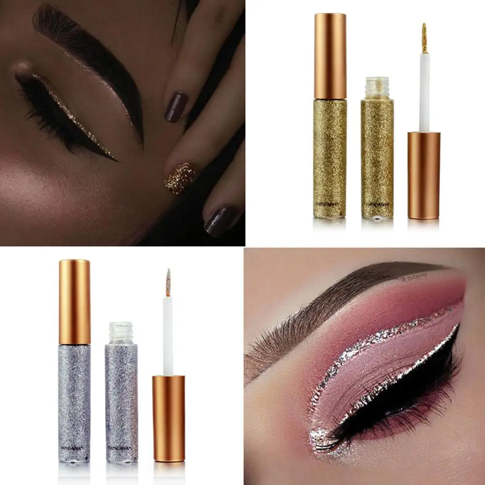 

Glitter Shine Eyeliner Pen Makeup Color Eye Liner Pencil Eyeliner Glow Liquid Pen Diamond White Sparkle J6J1