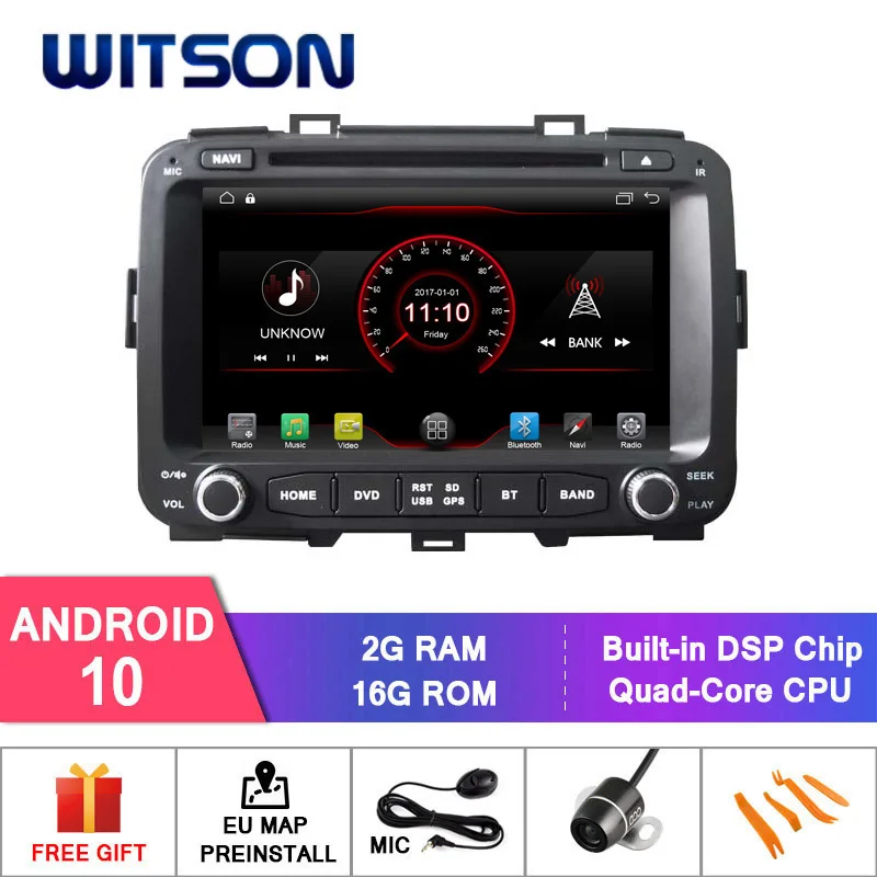 WITSON Android 10 машинный DVD проигрыватель для KIA CARENS автомобильный плеер автомобиля 7
