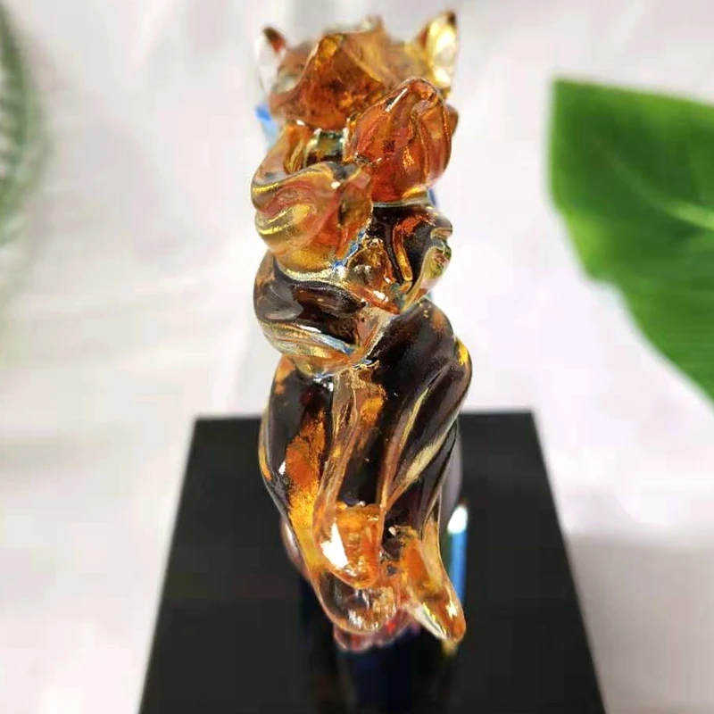 SPECTACULAR COLORED GLAZE HORSE COLLECTIBLE FIGURINE STATUE MURANO GLASS BLOWN ARTWORK ANIMAL PAPERWEIGHT GIFT HOME DECOR | Дом и сад