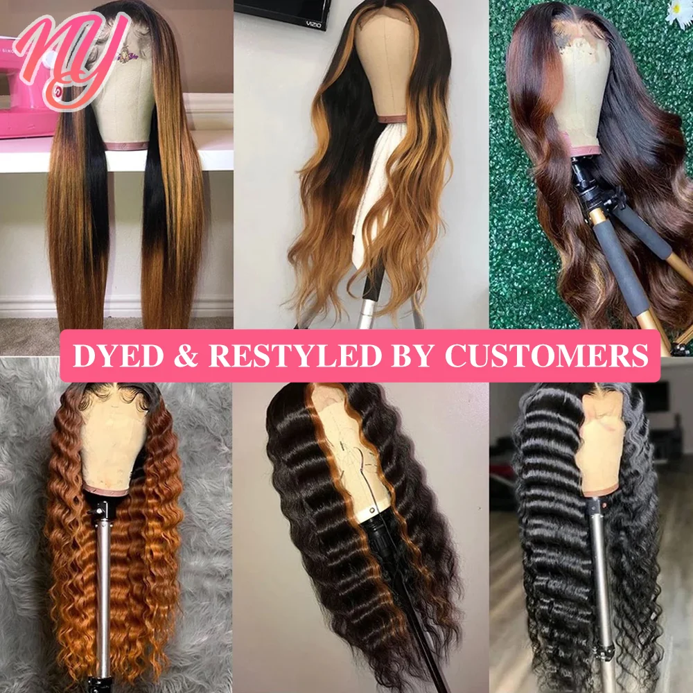 Женский парик с прозрачной кружевной передней частью свободные фронтальные