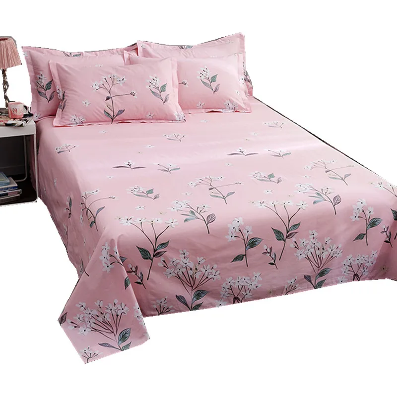 Простыня с цветочным принтом для детей и взрослых односпальная двуспальная