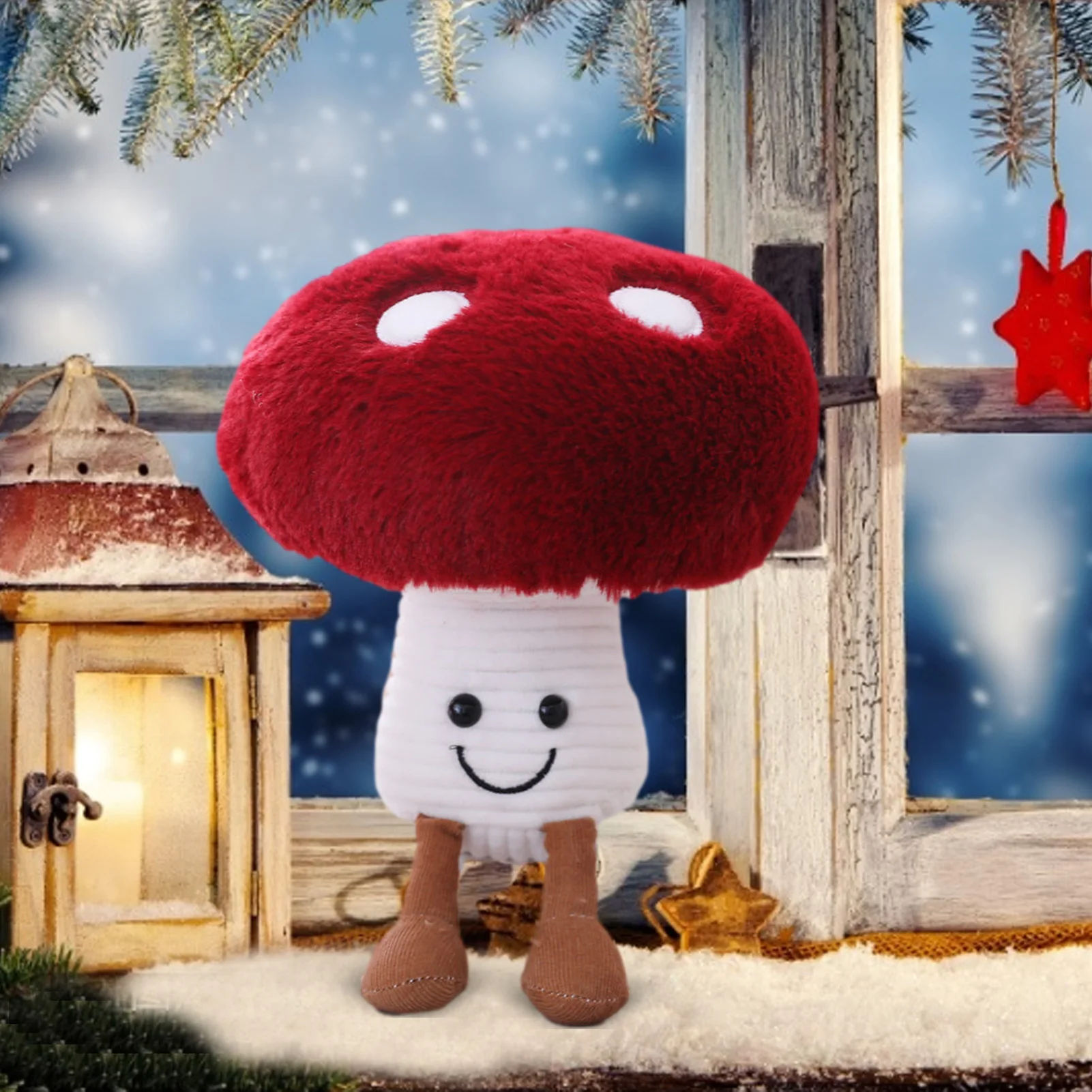 

Cute Small Mushroom Plush Toys Pillow Stuffed Plush Mushroom Cushion Vegetable Home Pillows Plush Kids Toys