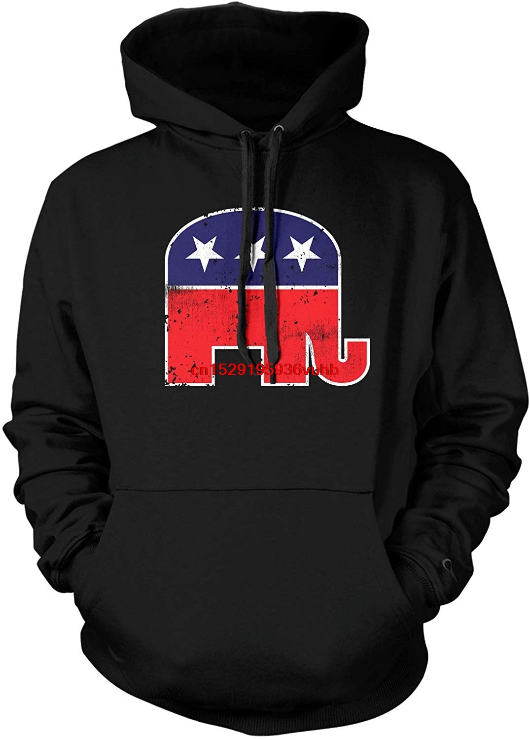 Осенне-зимняя мужская толстовка с капюшоном забавным принтом логотипом в виде