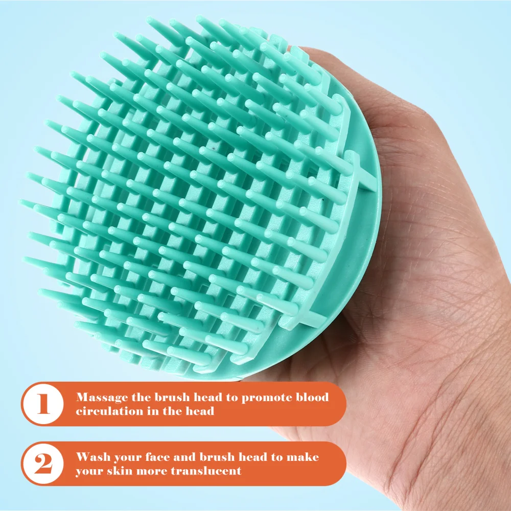 

4pcs Hair Scalp Massagers Wash Hair Brushes Scalp Care Brushes Head Scrubbers