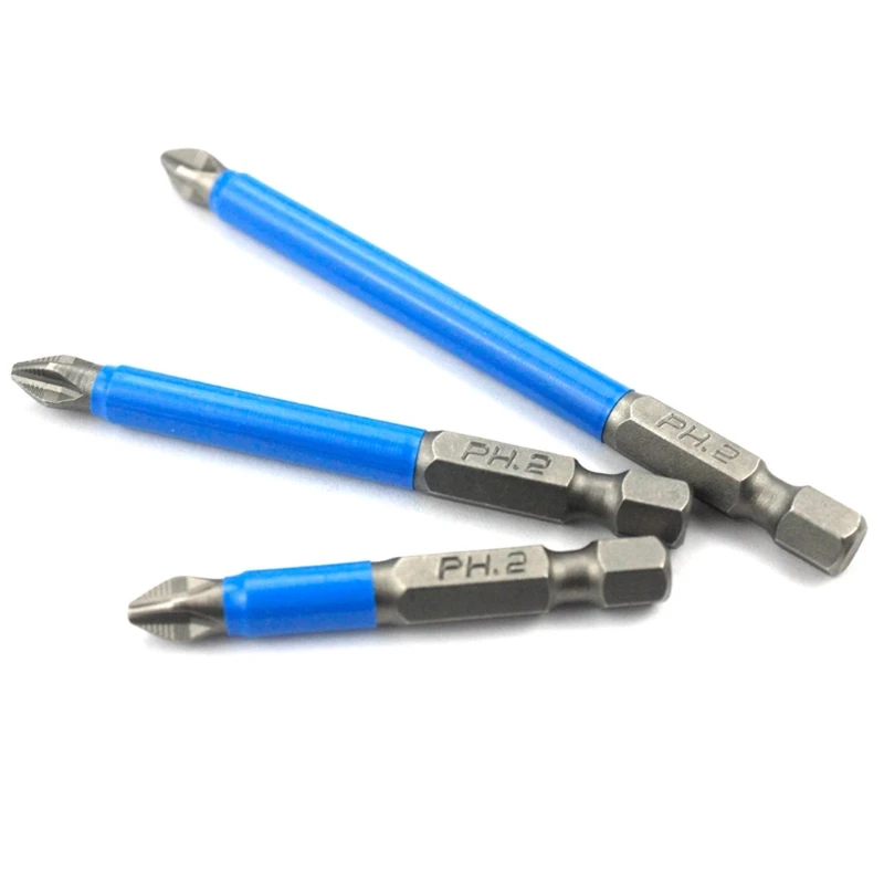 

7 pcs Anti-Skip PH2 Head Screwdriver Drill Bit Hex Shank Power Tools for Worker's Use Magnetic Screwdriver Bits Set