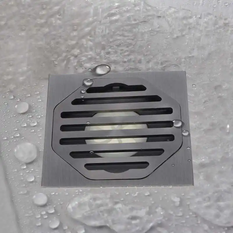 

Luxury Copper Floor Drain Deodorant Waterproof Drainer Bathroom Kitchen Floor Strainer Hardware Accessories