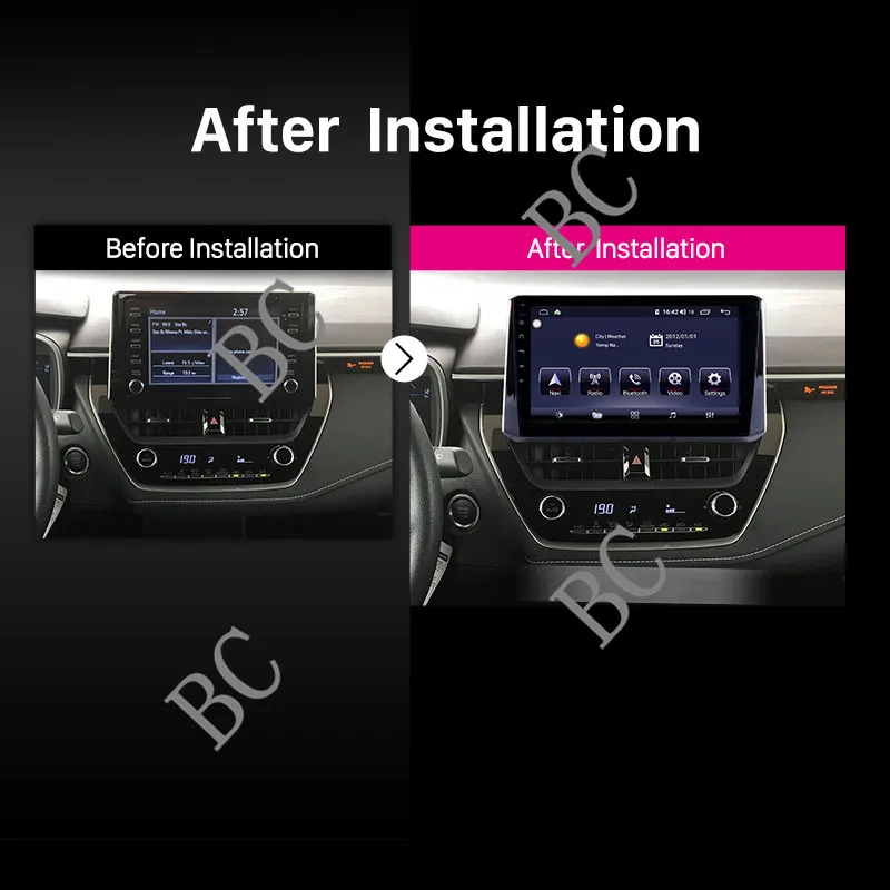 10 1 &quotAndroid 0 автомобильный мультимедийный плеер стерео GPS для Toyota Corolla 2019 радио