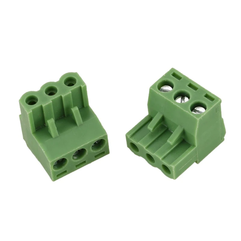 20 Pcs 5.08mm 3 Way PCB Mount Screw Terminal Block for 14-22 AWG Wire | Обустройство дома