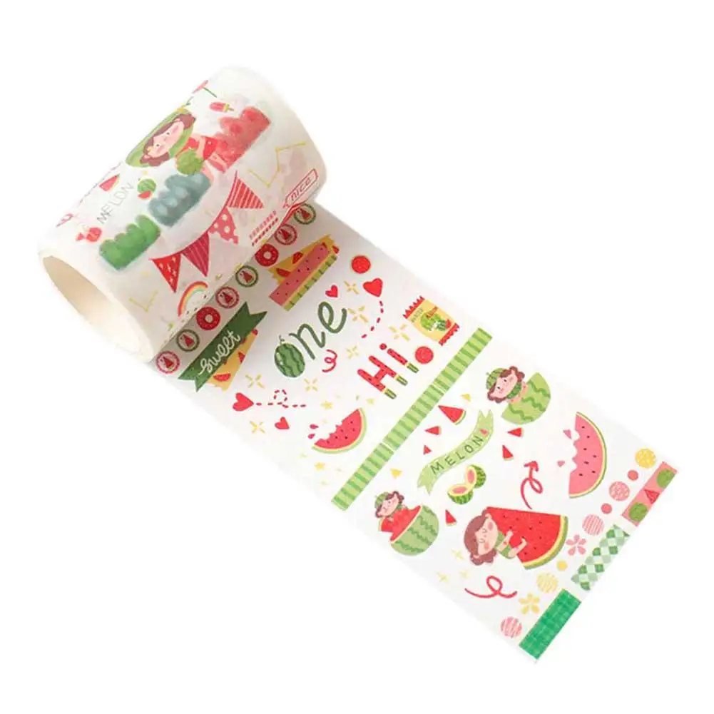 Клейкая Бумажная лента в виде арбуза Swaberry декоративная наклейка для школы и