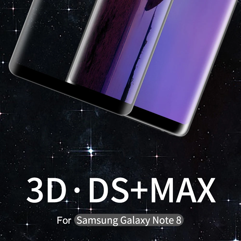 Arc cuvred полное покрытие стекло для samsung Galaxy s9 plus note 8 9 закаленное стекло Nillkin DS+ Max Защитная пленка для экрана