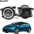 Передний бампер для автомобиля, светодиодные, 90 мм, круглые, для Honda CR-Z CRZ 2013, 2014, 2015, дневные ходовые огни, противотуманные фары, 2 шт.