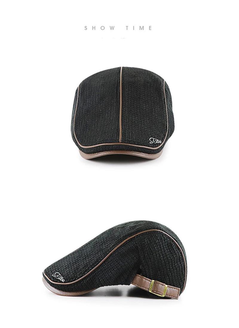 [JAMONT], высококачественный брендовый вязаный берет, Casquette Homme, кожаная плоская кепка для мужчин, Boina Hombre, Кепка с козырьком, Planas Snap