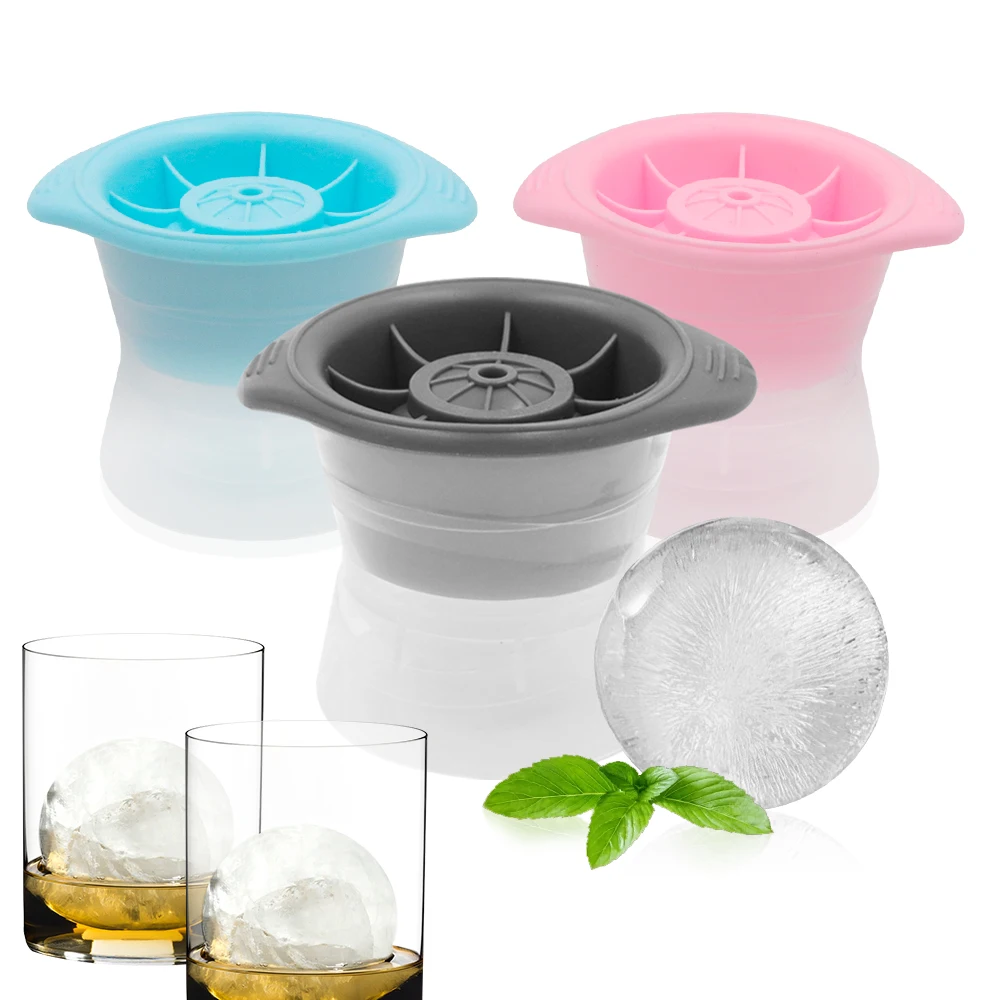 1PC Whiskey Round Ice Hockey Mold Silicone Spherical Cube Mould Maker Box Quick Freezer Kitchen Gadgets | Дом и сад