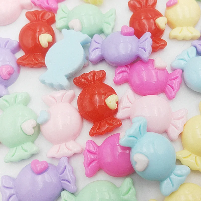 

Кабошон 20 шт./лот из смолы с плоской задней стороной в форме сердца, аксессуары для бантов для волос, «сделай сам», скрапбукинг, ремесла, укра...