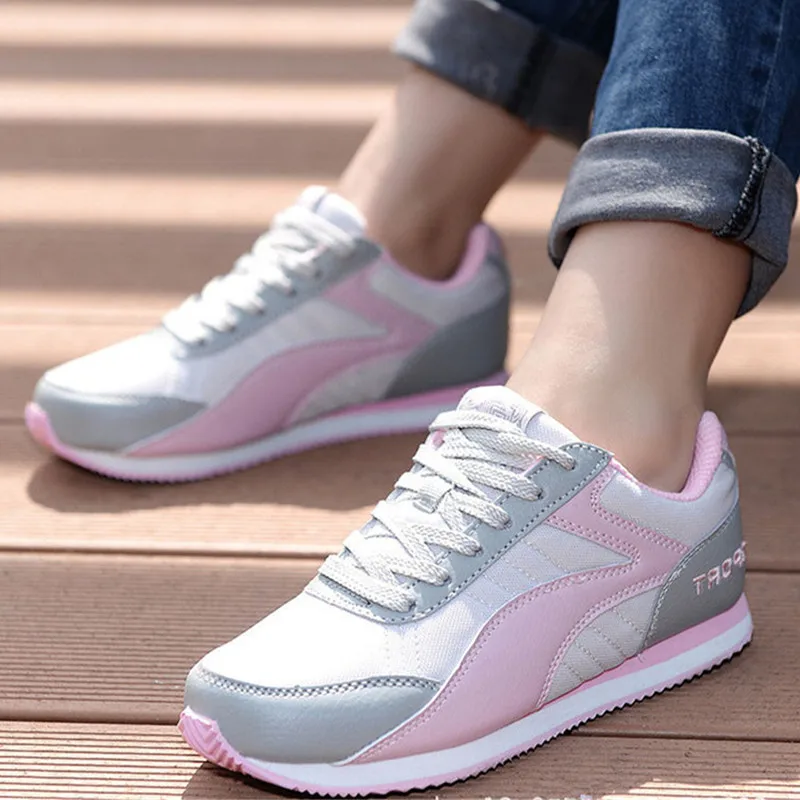 

Miaoguan Spring Autumn Sneakers Flats Shoes Women Breathable Mesh Ladies Outdoor Light Walking Shoes Zapatillas Mujer Fashion 40