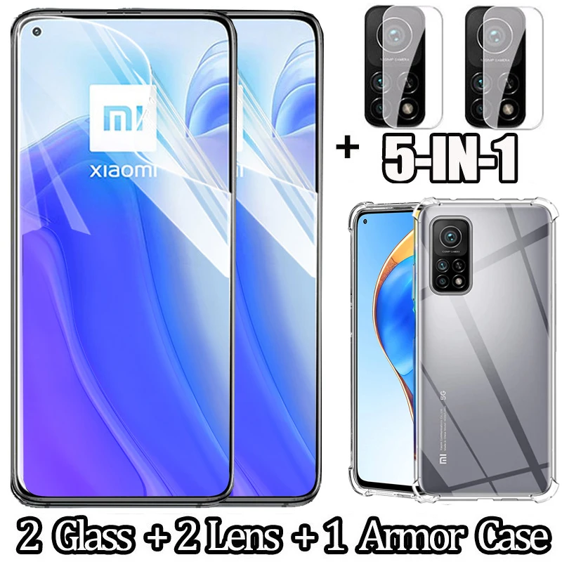 Mi 10 t pro гидрогелевая пленка для Xiaomi mi11 Note Lite Pro mi10 камеры + чехол ми 10т стекло mi note10