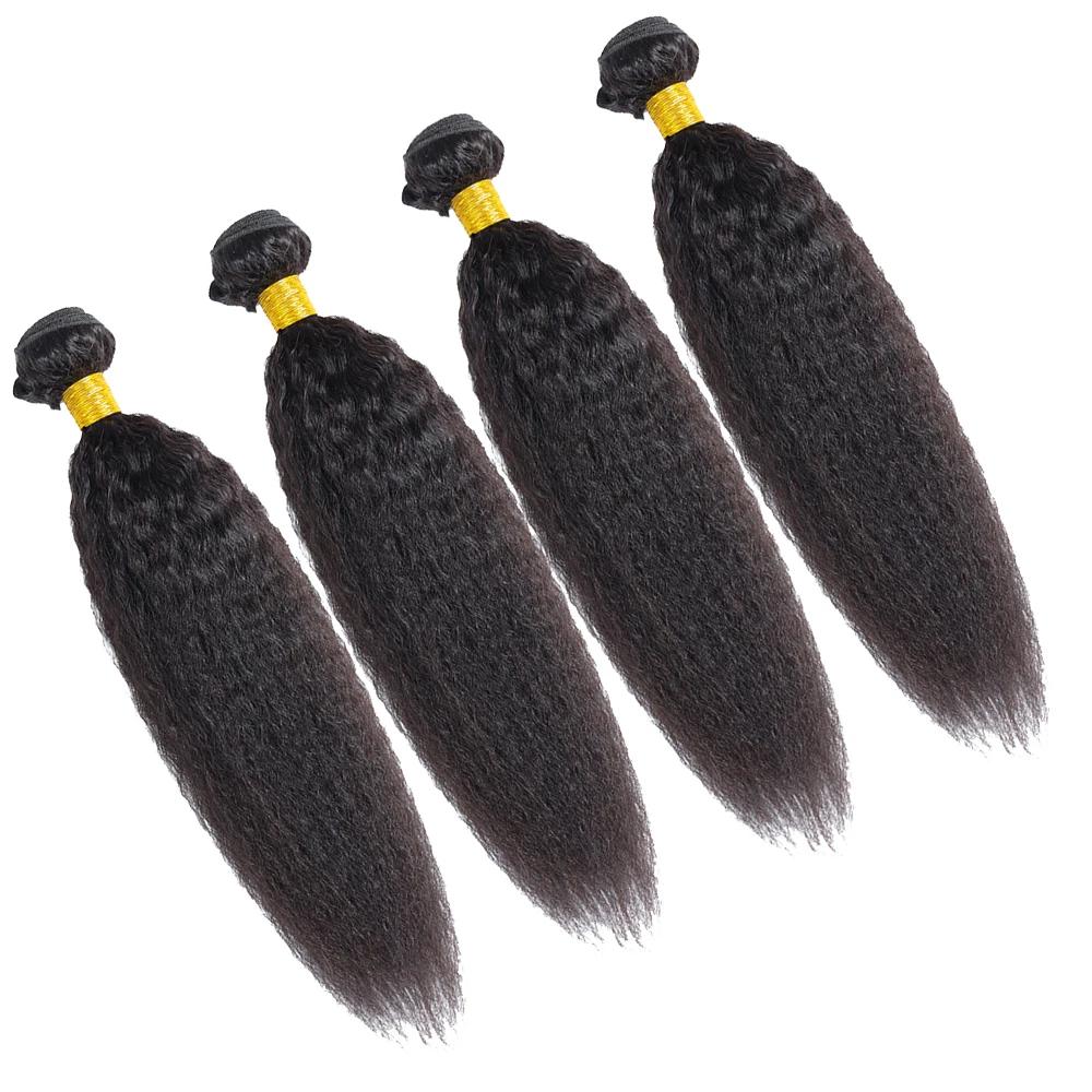 Перуанские кудрявые прямые волосы пряди из 100% натуральных волос не Реми