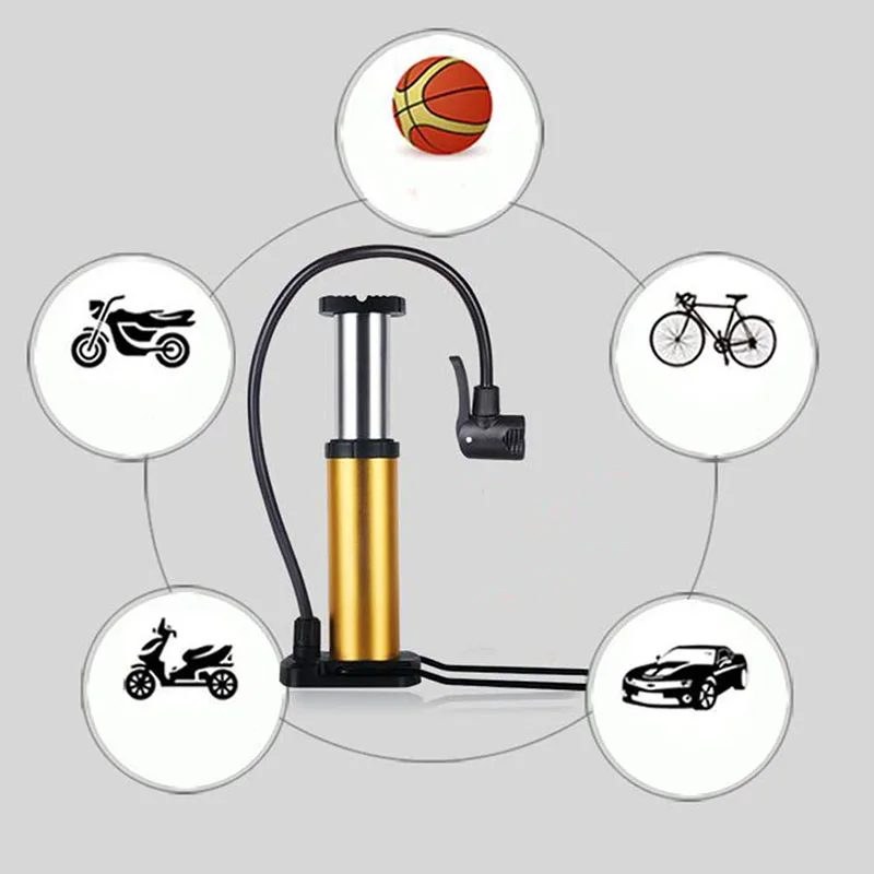 

Bicycle Accessories Mini Pump Foot Pump Mini Portable High Pressure Floor Inflator Tire Air Pump for Electric Bicycle Motorcycle