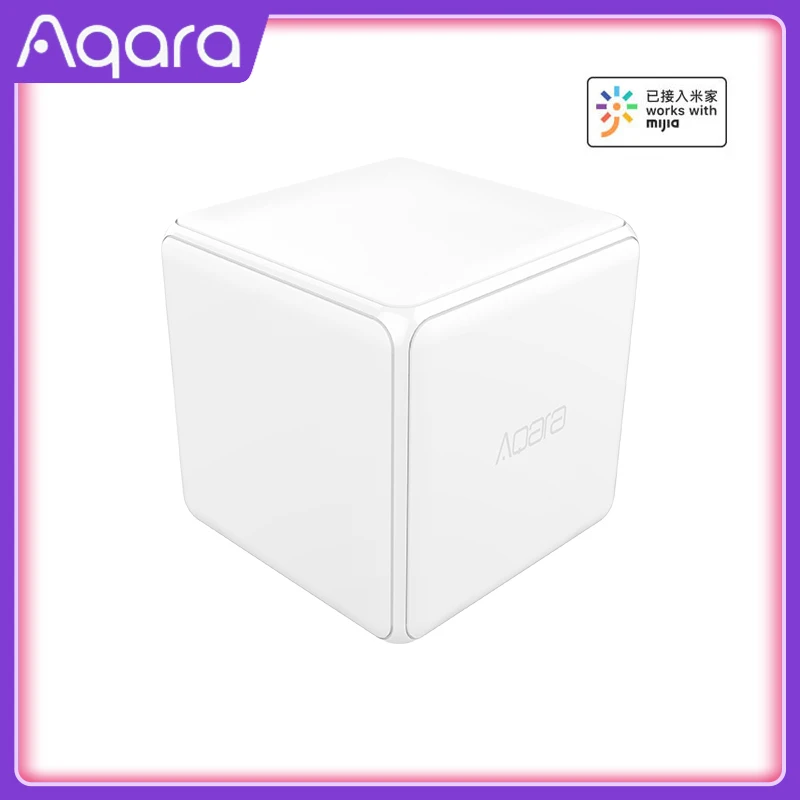 Aqara Magic Cube Controller Zigbee Version Controlled by Six Actions For Smart Home Device work with mijia home app