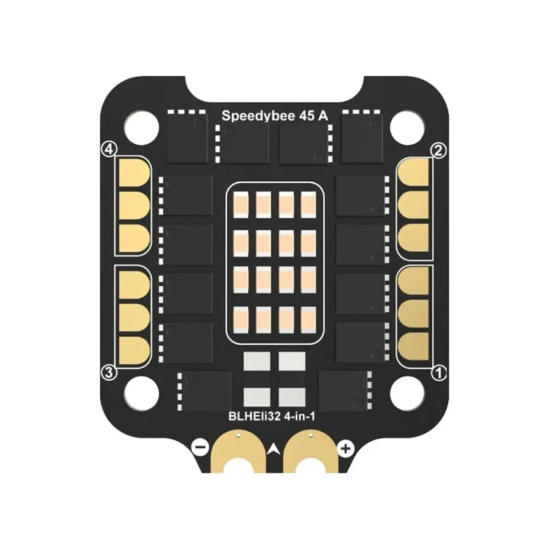

SpeedyBee F7 V2 Flight Controller Flash Firmware Wirelessly Blackbox 45A Blheli_32 3-6S ESC Stack for FPV Racing Drone RC Parts