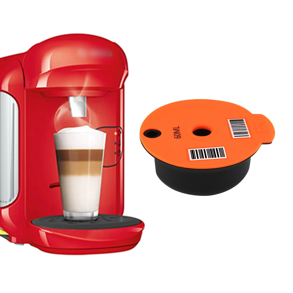 60/180 ml coffee machine for Bosch-s Tassimo kitchen gadgets reusable capsule cup filter basket pod and spoon brush | Дом и сад