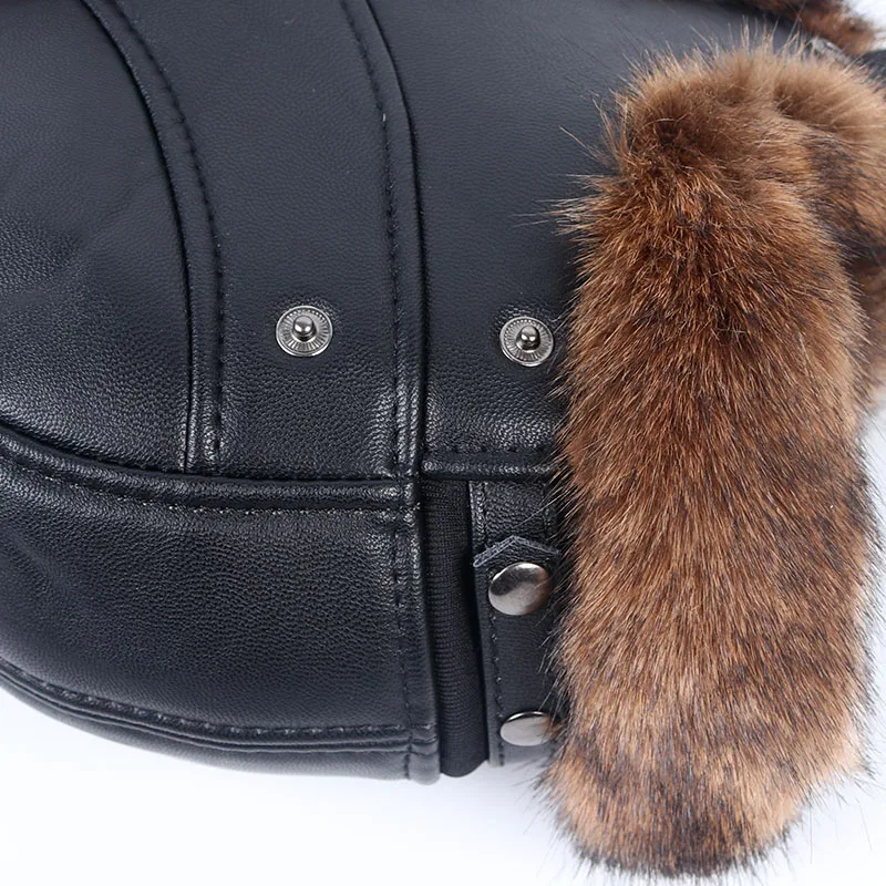 Шапка ушанка Мужская зимняя 2020|Мужские шапка-бомбер| |