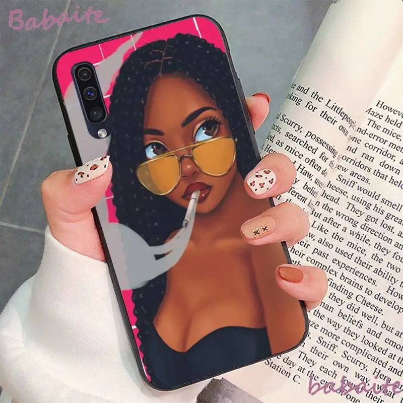 

Babaite Black Girl Magic Melanin Poppin Luxury Phone Case for samsung a30 A30S a51 a50 a71 A40 A21 A21S a11 a91 A70
