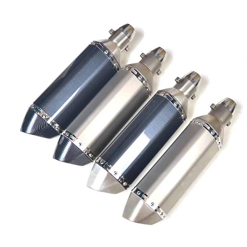 

Racing Universal Motorcycle Exhaust Escape Moto Muffler Pipe With Removable DB Killer GY6 CBR125 CB400 CB600 YZF FZ16 ER6N Z1000