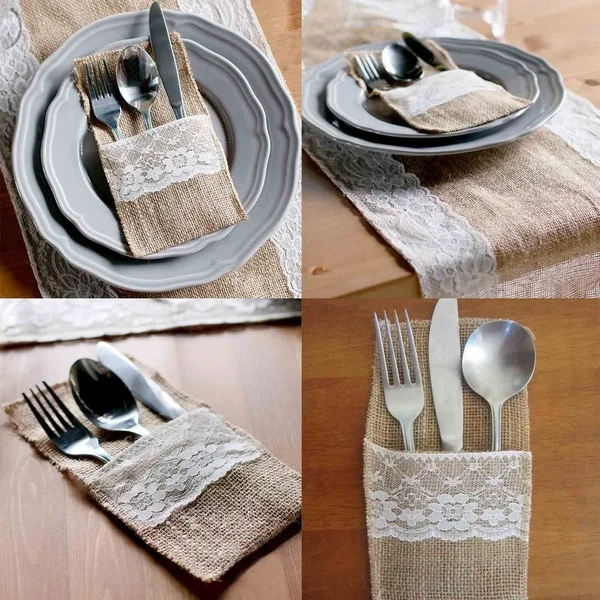 5 шт. мешочек для столовых приборов|Столовые сервизы| |