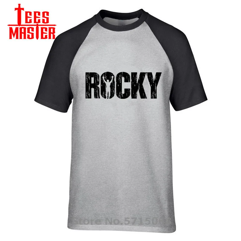Новый Рокки Бальбоа футболка модная черная хлопковая с коротким рукавом