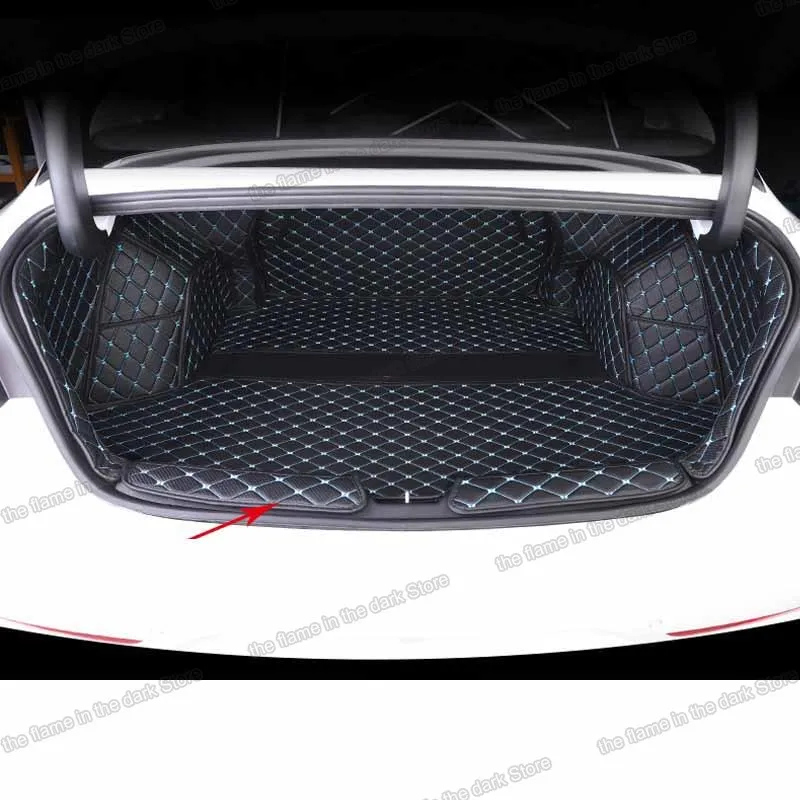 

Leather Car Trunk Mat Cargo Liner for kia optima K5 DL3 rear boot cover accessories seat accessory 2019 2020 2021 2022 interior