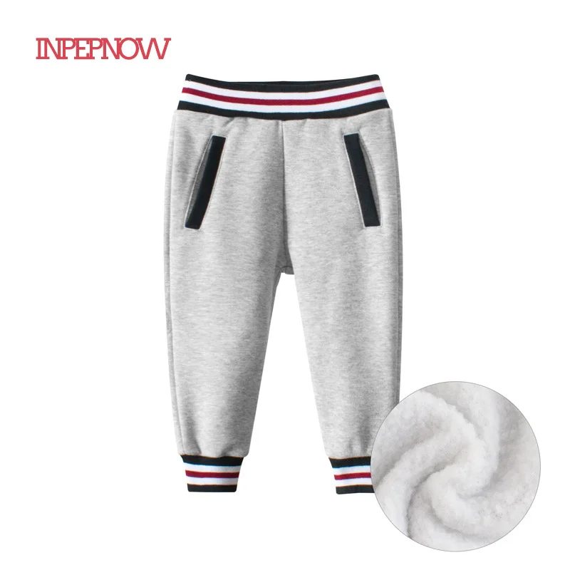 INPEPNOW 2 цвета серые детские брюки для мальчиков повседневные черные девочек