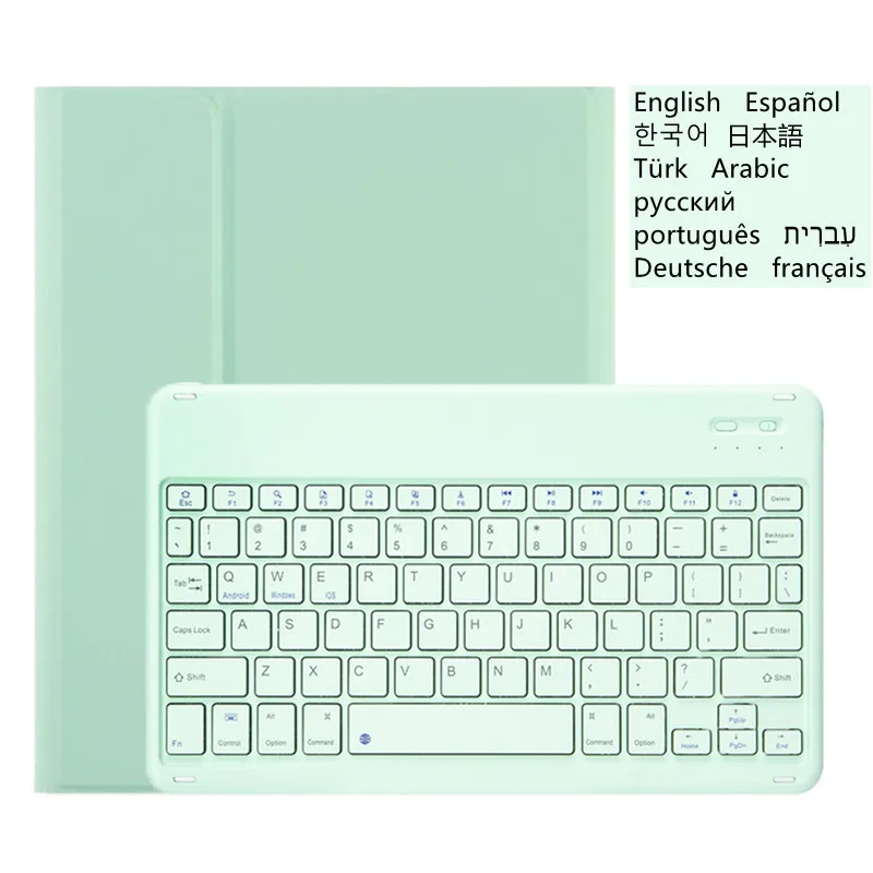 

For Samsung Galaxy Tab S6 Lite 10.4 Keyboard Case For Tab S6 Lite Cover English Russian Spanish Arabic Korean Hebrew Portuguese