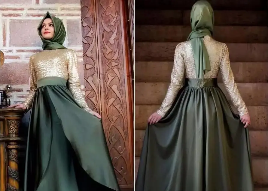 Дубайская мусульманская длинная вечерняя сари Kaftan Арабская турецкая роба абая для исламского заказного платья на выпускной вечер, вечеринку или свадьбу матери невесты.