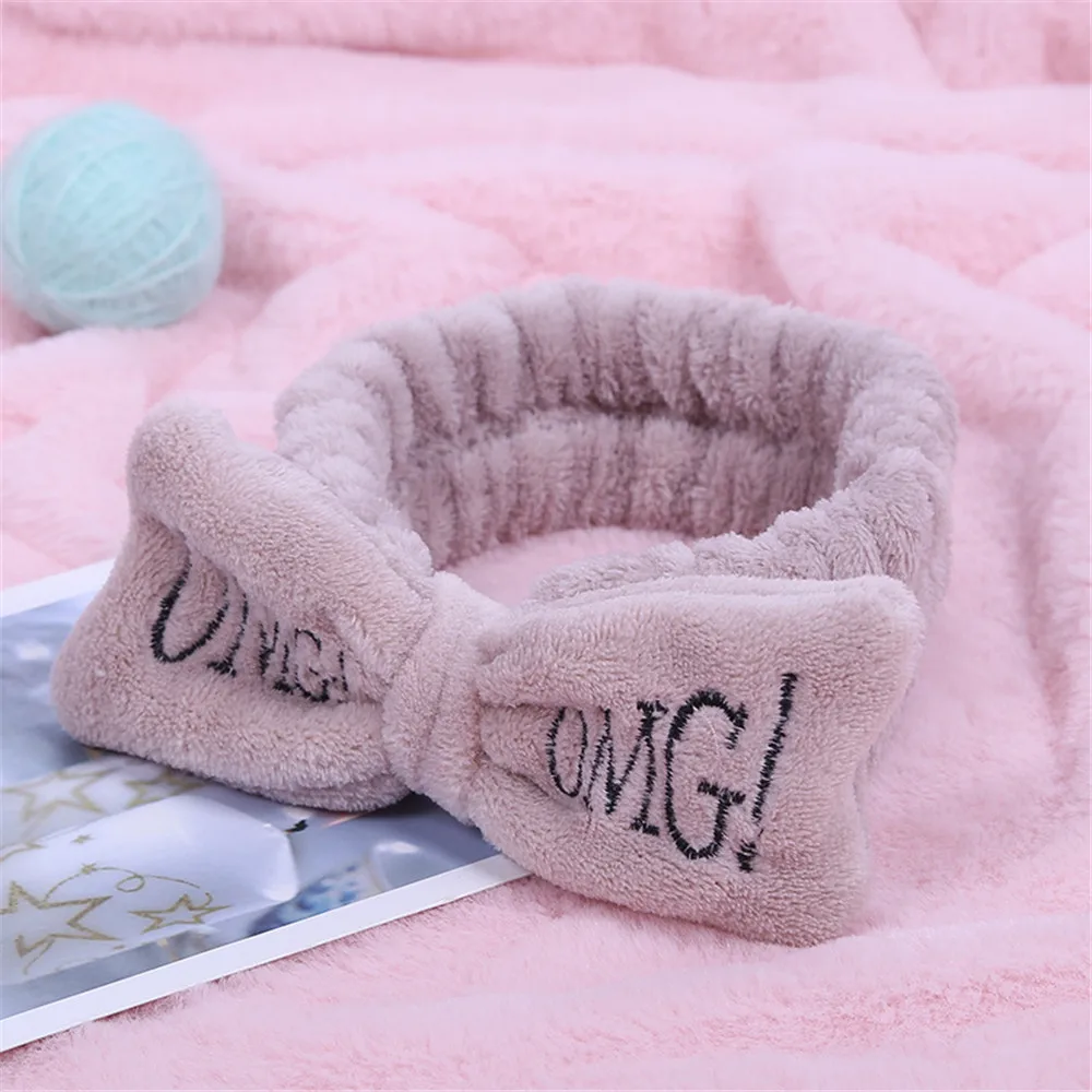 OMG аксессуары для волос женщин и девушек повязка на голову мягкая Коралловая