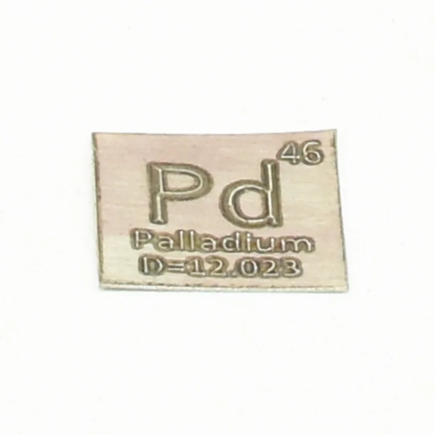 Резной Металлический Лист pallнадиевый Pd 3N5 99.95% высокочистый элемент для