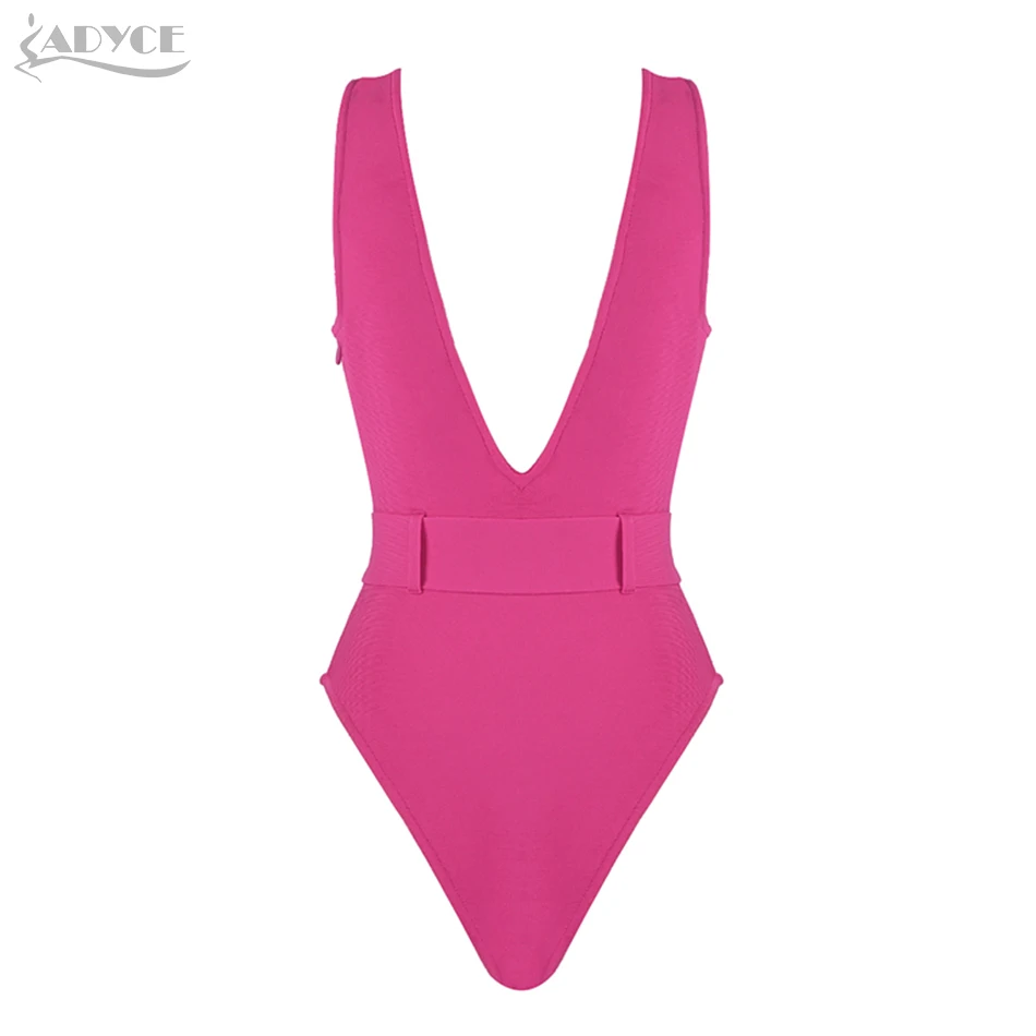 ADYCE 2019 новый летний Зеленый Розовый Красный бандажный купальник сексуальный