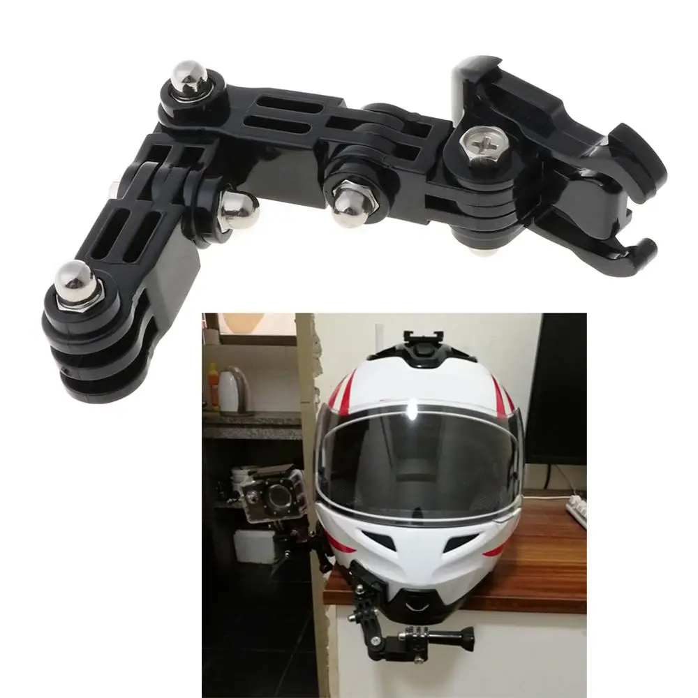 

Adjustable Motorcycle Helmet Chin Mount Portable Lightweight Easy Install Fixed Bracket Stand for GoPro Camera Holder Set