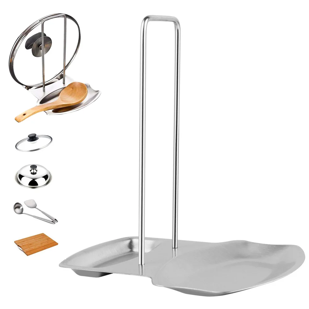 Новая нержавеющая сталь горшок крышка стойки разделочная доска стойка с