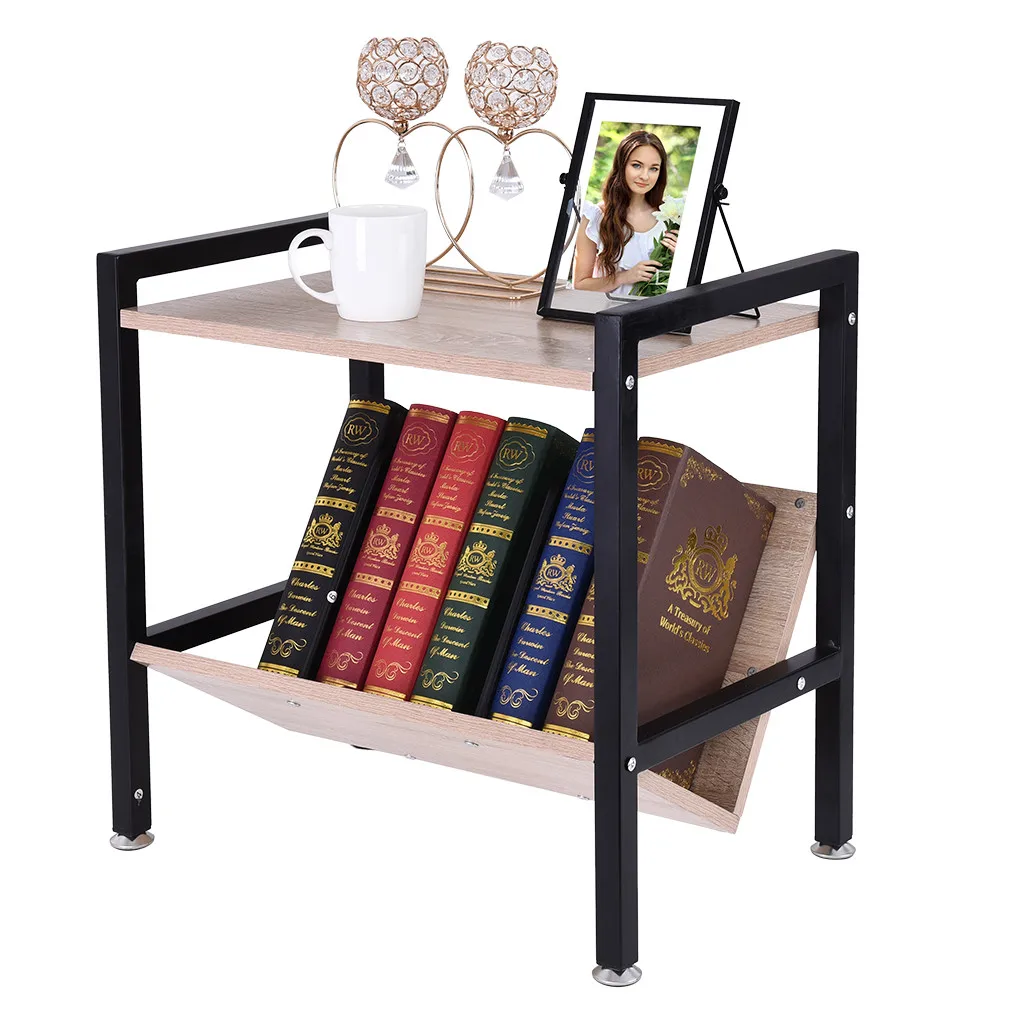 

Simple Modern Bedroom Bedside Table Nightstand with Mini Storage Rack Simple Locker Storage Organizer End Table for Bedroom
