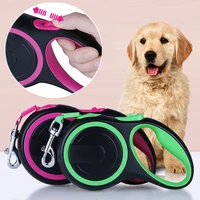 2 type long strong pet dog leash for large dogs durable nylon retractable big dog walking leash automatic dog leash rope
