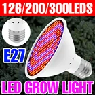 Светодиодный светильник светодиодный E27 с полным спектром 110 В, лампа для растений 60 126 200, светодиодный гидропонный фитолампа для рассады, светильник для теплицы