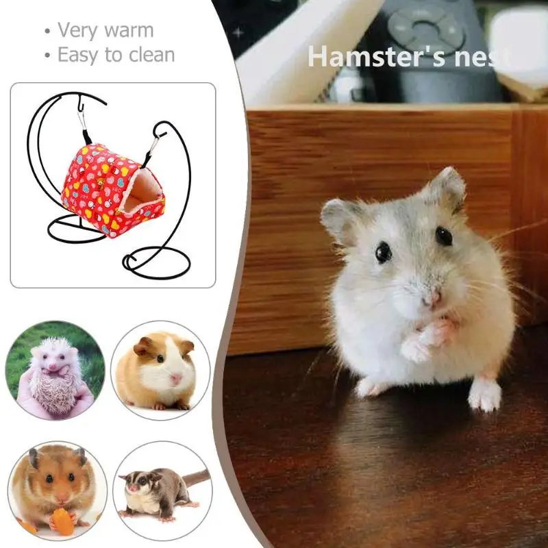 Милое маленькое гнездо для животного плюшевое Птичье пещерное теплая подвесная