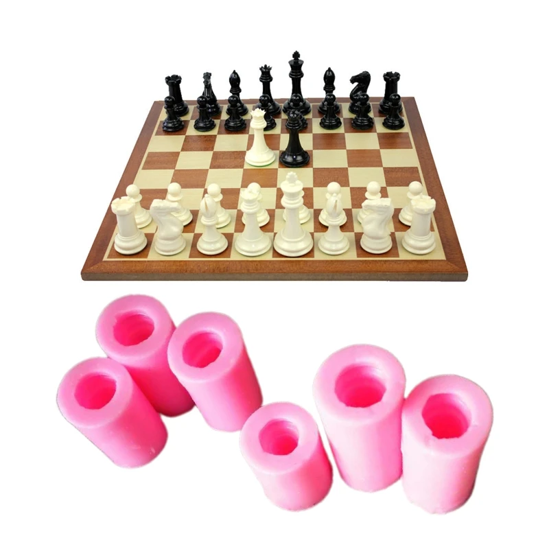 

DIY Crafts Jewelry Making Tool Handmade Silicone Mould International Chess Epoxy Resin Mold W0YA