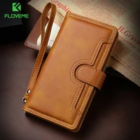 floveme leather wallet card phone bag for iphone x xr xs max case lanyard protective cover for iphone 11 pro max 6 6s 7 8 plus